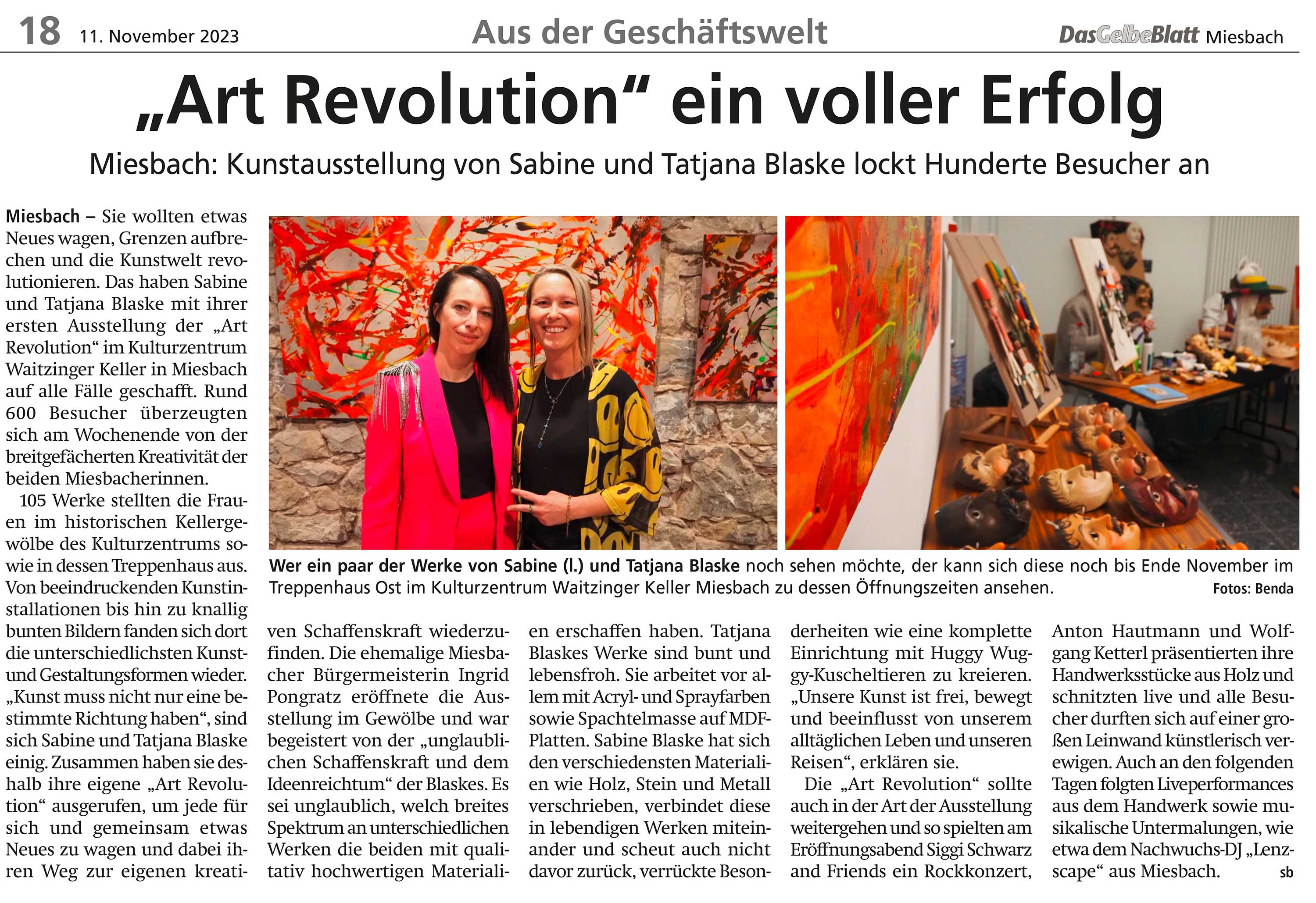 Gelbes Blatt Miesbach ArtRevolution